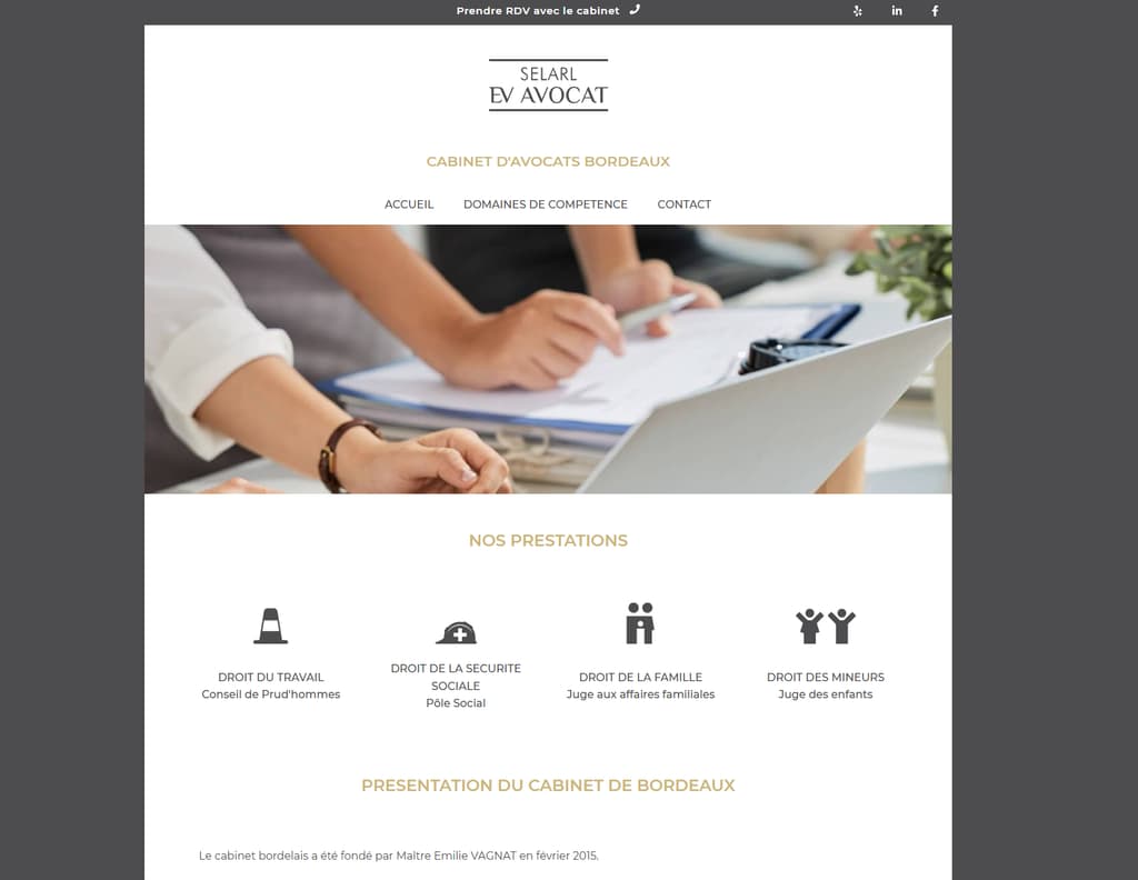 Refonte site internet avocat Bordeaux avec SEO local et campagne Google Ads - 1er sur Google Maps